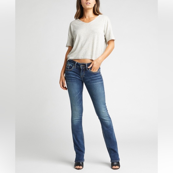 Silver Jeans Denim - Silver Jeans Suki Mid Rise Slim Bootcut Jeans women’s sz 28x33 Indigo